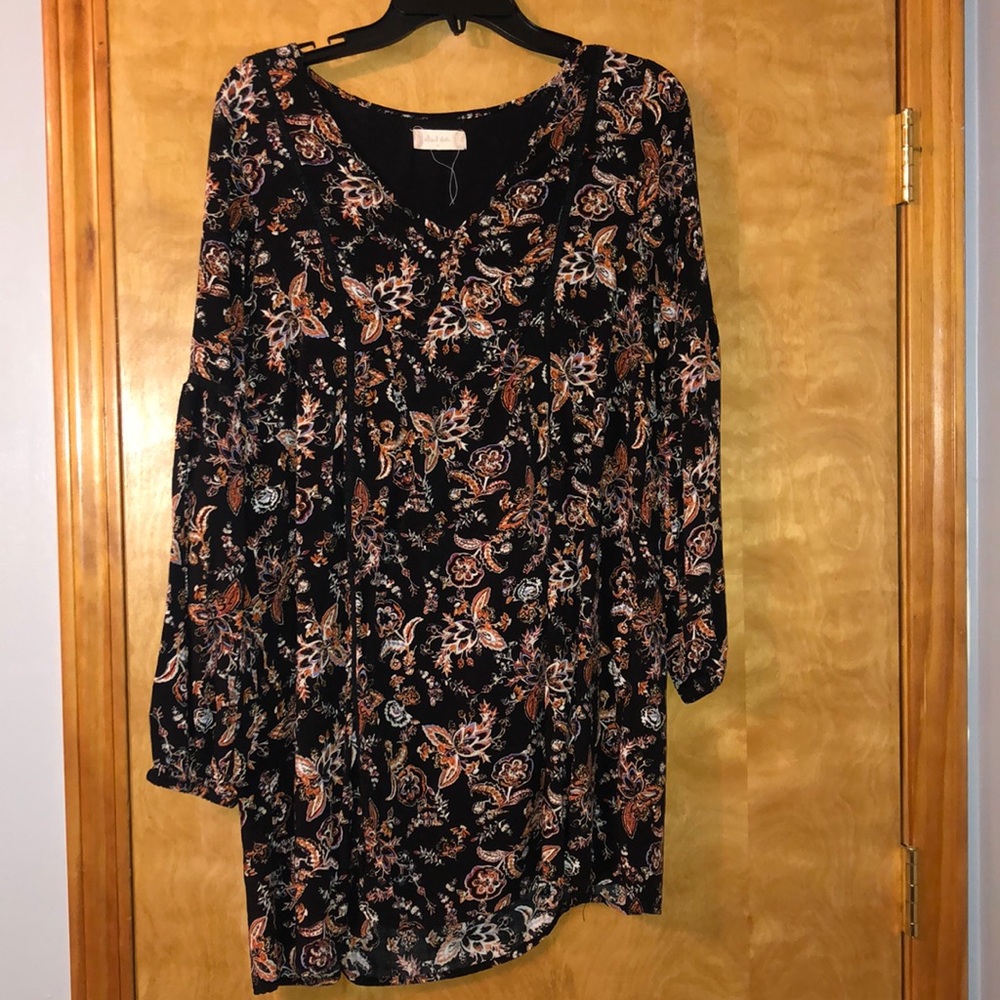 Black long sleeve dress/tunic
